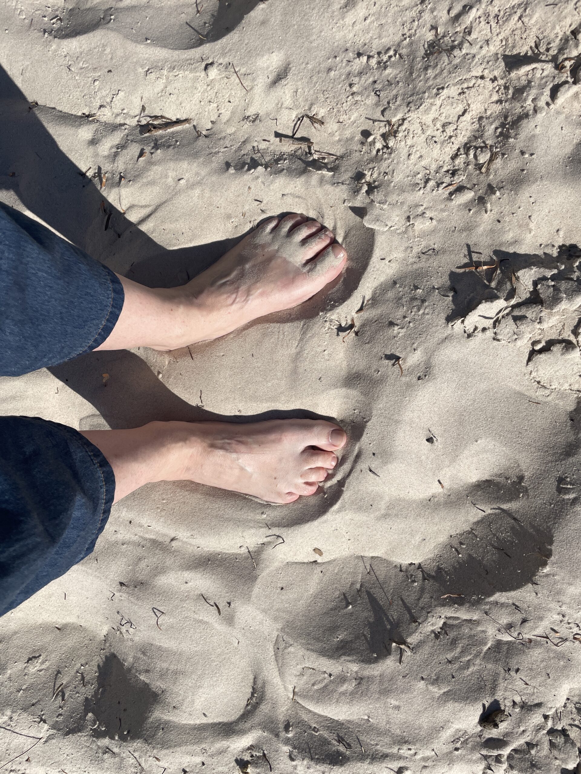 feet sand beach rejection